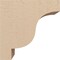 Ekena Millwork 5"W x 10"D x 10"H Classic Newport Rough Cedar Woodgrain TimberThane Corbel, Primed Tan CORUR05X10X10NEWRCPR - alternate 2